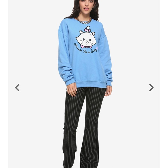 Disney Aristocats Because I'm A Lady Sweatshirt - Picture 2 of 5